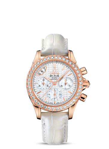 Omega De Ville Co-Axial 35 Chronograph Red Gold / Diamond / Silver